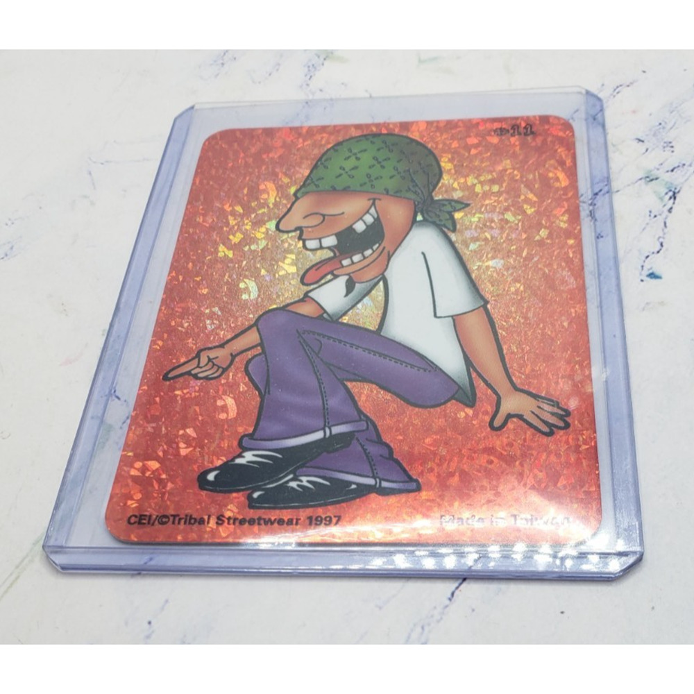 1997 Tribal Streetwear Foil Prism Vintage Vending Machine Sticker - Picture 3 of 4